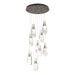 Luma 9-Light Large Crystal Pendant in Bronze - 131101-SKT-STND-05-CR by Hubbardton Forge