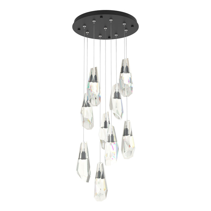 Luma 9-Light Large Crystal Pendant in Black - 131101-SKT-STND-10-CR by Hubbardton Forge