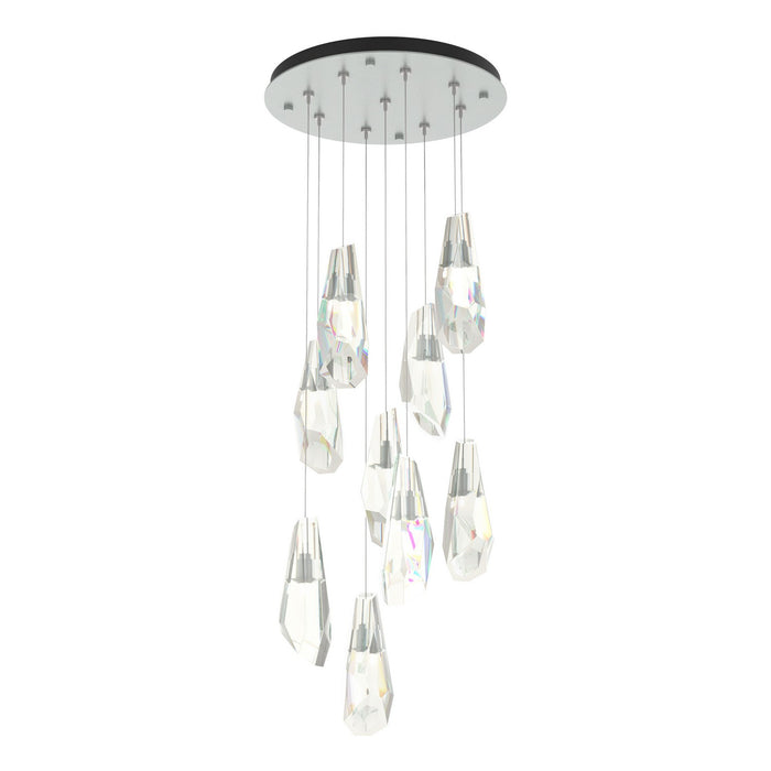 Luma 9-Light Large Crystal Pendant in Vintage Platinum - 131101-SKT-STND-82-CR by Hubbardton Forge