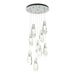 Luma 9-Light Large Crystal Pendant in Vintage Platinum - 131101-SKT-STND-82-CR by Hubbardton Forge