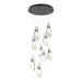 Luma 9-Light Large Crystal Pendant in Oil Rubbed Bronze - 131101-SKT-STND-14-CR by Hubbardton Forge