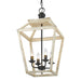 0839-4P ABI- Haiden 4-Light Pendant in Antique Black Iron by Golden Lighting