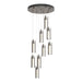 Exos Glass 9-Light Pendant in Bronze - 131104-SKT-STND-05-ZM0065 by Hubbardton Forge