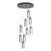 Exos Glass 9-Light Pendant in Oil Rubbed Bronze - 131104-SKT-STND-14-ZM0065 by Hubbardton Forge