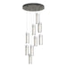 Exos Glass 9-Light Pendant in Natural Iron - 131104-SKT-STND-20-GG0065 by Hubbardton Forge