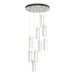 Exos Glass 9-Light Pendant in Vintage Platinum - 131104-SKT-STND-82-GG0065 by Hubbardton Forge