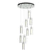 Exos Glass 9-Light Pendant in Vintage Platinum - 131104-SKT-STND-82-ZM0065 by Hubbardton Forge