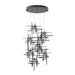 Tura 9-Light Seeded Glass Pendant in Oil Rubbed Bronze - 131107-SKT-STND-14-II0728 by Hubbardton Forge