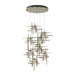 Tura 9-Light Seeded Glass Pendant in Vintage Platinum - 131107-SKT-STND-82-II0728 by Hubbardton Forge