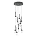 Link 9-Light Clear Glass Pendant in Black - 131108-SKT-STND-10-ZM0434 by Hubbardton Forge