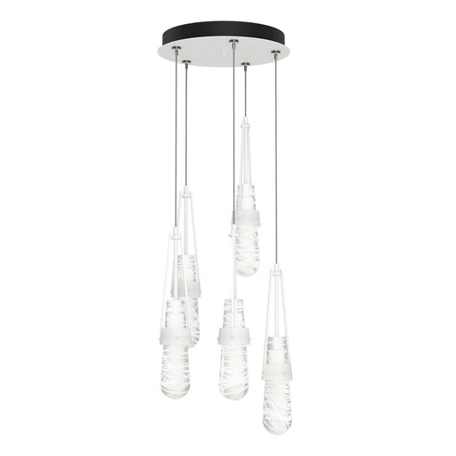 Link 5-Light Blown Glass Pendant in White - 131120-SKT-STND-02-YJ0434 by Hubbardton Forge