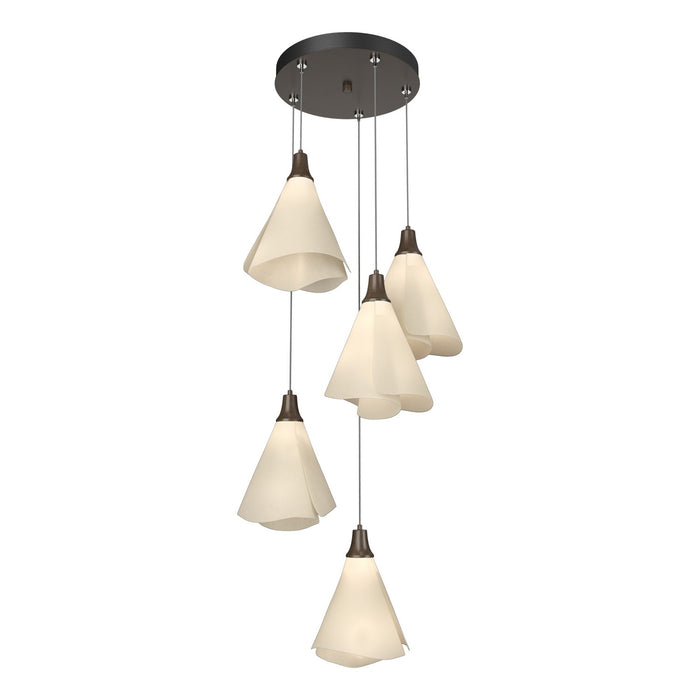 Mobius 5-Light Pendant in Bronze - 131122-SKT-STND-05-SH1987 by Hubbardton Forge