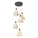 Mobius 5-Light Pendant in Bronze - 131122-SKT-STND-05-SH1987 by Hubbardton Forge