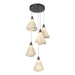 Mobius 5-Light Pendant in Dark Smoke - 131122-SKT-STND-07-SH1987 by Hubbardton Forge