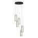 Exos Glass 5-Light Pendant in Oil Rubbed Bronze - 131124-SKT-STND-14-GG0065 by Hubbardton Forge