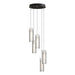 Exos Glass 5-Light Pendant in Ink - 131124-SKT-STND-89-GG0065 by Hubbardton Forge