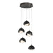 Brooklyn 5-Light Double Shade Pendant in Ink with Black Accent - 131125-SKT-STND-89-10-GG0711 by Hubbardton Forge