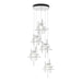 Tura 5-Light Seeded Glass Pendant in White - 131126-SKT-STND-02-II0728 by Hubbardton Forge