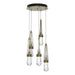 Link 5-Light Clear Glass Pendant in Soft Gold - 131127-SKT-STND-84-ZM0434 by Hubbardton Forge