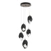 Chrysalis 5-Light Large Crystal Pendant in Bronze - 131138-SKT-STND-05-BP0755 by Hubbardton Forge