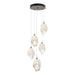 Chrysalis 5-Light Large Crystal Pendant in Bronze - 131138-SKT-STND-05-WP0755 by Hubbardton Forge