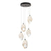 Chrysalis 5-Light Large Crystal Pendant in Oil Rubbed Bronze - 131138-SKT-STND-14-WP0755 by Hubbardton Forge