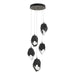 Chrysalis 5-Light Large Crystal Pendant in Natural Iron - 131138-SKT-STND-20-BP0755 by Hubbardton Forge