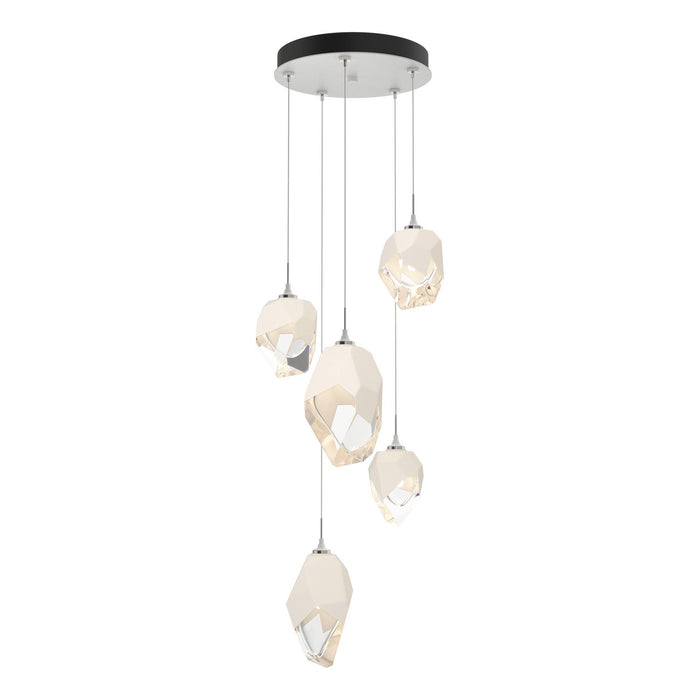 Chrysalis 5-Light Mixed Crystal Pendant in White - 131139-SKT-STND-02-WP0756 by Hubbardton Forge