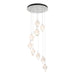 Chrysalis 9-Light Small Crystal Pendant in White - 131140-SKT-STND-02-WP0754 by Hubbardton Forge