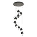 Chrysalis 9-Light Small Crystal Pendant in Dark Smoke - 131140-SKT-STND-07-BP0754 by Hubbardton Forge