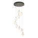 Chrysalis 9-Light Small Crystal Pendant in Dark Smoke - 131140-SKT-STND-07-WP0754 by Hubbardton Forge