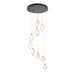 Chrysalis 9-Light Small Crystal Pendant in Oil Rubbed Bronze - 131140-SKT-STND-14-WP0754 by Hubbardton Forge