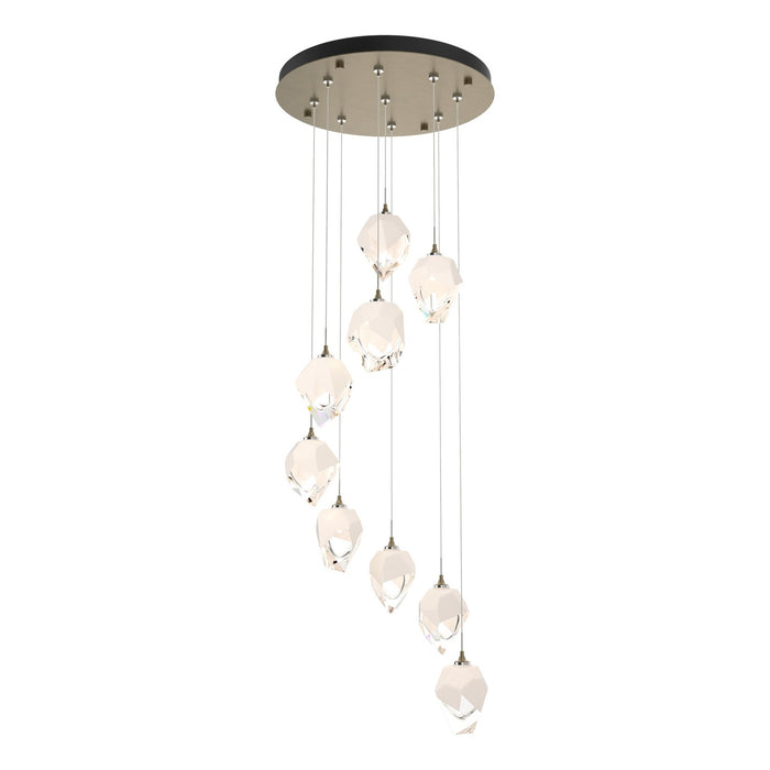 Chrysalis 9-Light Small Crystal Pendant in Soft Gold - 131140-SKT-STND-84-WP0754 by Hubbardton Forge