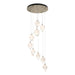 Chrysalis 9-Light Small Crystal Pendant in Soft Gold - 131140-SKT-STND-84-WP0754 by Hubbardton Forge