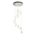 Chrysalis 9-Light Small Crystal Pendant in Sterling - 131140-SKT-STND-85-WP0754 by Hubbardton Forge