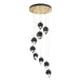 Chrysalis 9-Light Small Crystal Pendant in Modern Brass - 131140-SKT-STND-86-BP0754 by Hubbardton Forge