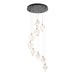 Chrysalis 9-Light Small Crystal Pendant in Ink - 131140-SKT-STND-89-WP0754 by Hubbardton Forge