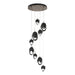 Chrysalis 9-Light Mixed Crystal Pendant in Bronze - 131142-SKT-STND-05-BP0756 by Hubbardton Forge