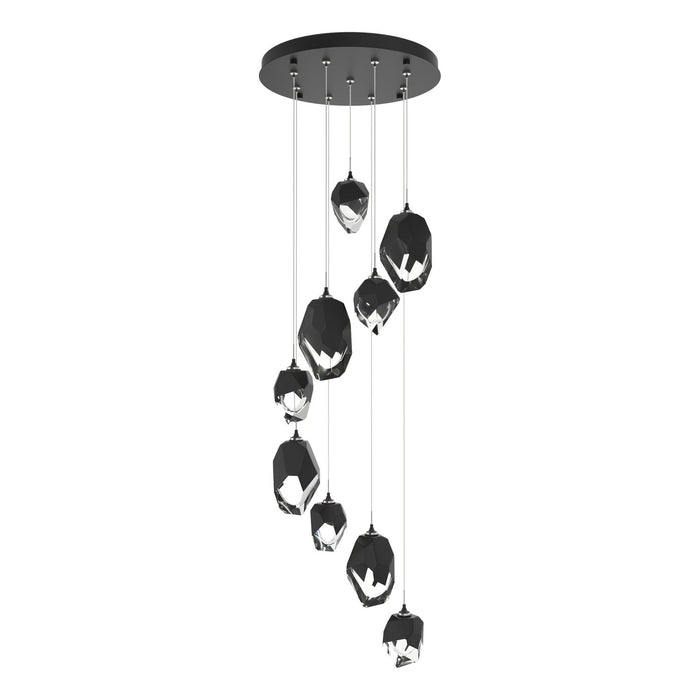 Chrysalis 9-Light Mixed Crystal Pendant in Black - 131142-SKT-STND-10-BP0756 by Hubbardton Forge