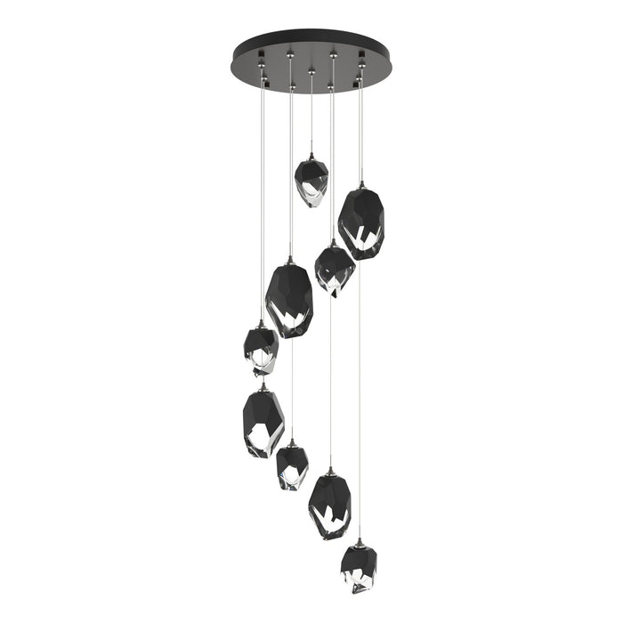 Chrysalis 9-Light Mixed Crystal Pendant in Oil Rubbed Bronze - 131142-SKT-STND-14-BP0756 by Hubbardton Forge