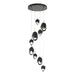 Chrysalis 9-Light Mixed Crystal Pendant in Oil Rubbed Bronze - 131142-SKT-STND-14-BP0756 by Hubbardton Forge