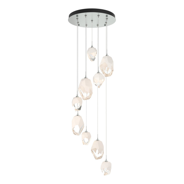 Chrysalis 9-Light Mixed Crystal Pendant in Vintage Platinum - 131142-SKT-STND-82-WP0756 by Hubbardton Forge