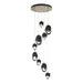 Chrysalis 9-Light Mixed Crystal Pendant in Soft Gold - 131142-SKT-STND-84-BP0756 by Hubbardton Forge