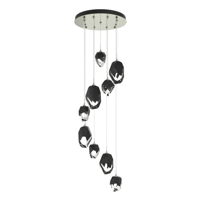 Chrysalis 9-Light Mixed Crystal Pendant in Sterling - 131142-SKT-STND-85-BP0756 by Hubbardton Forge