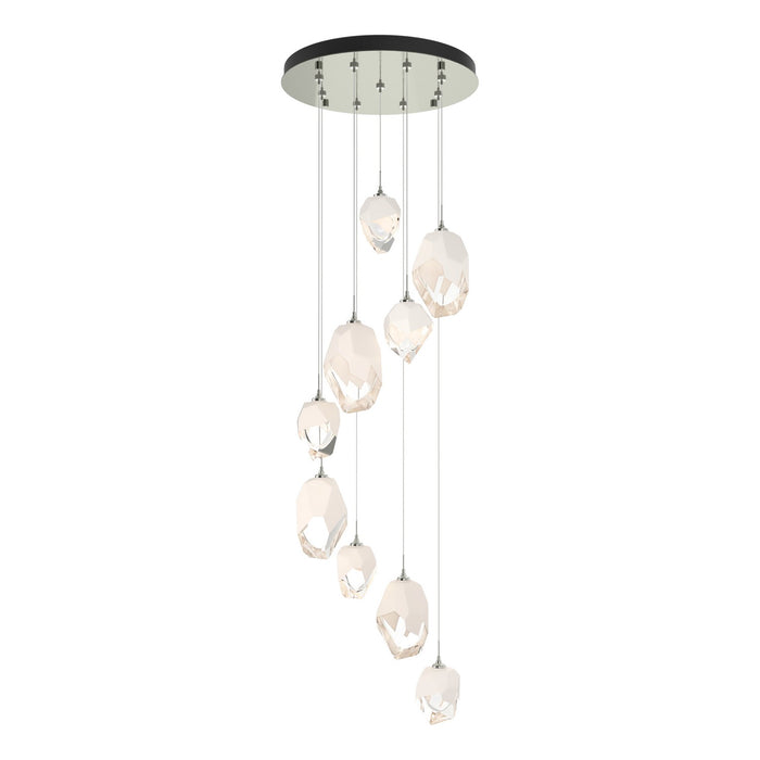 Chrysalis 9-Light Mixed Crystal Pendant in Sterling - 131142-SKT-STND-85-WP0756 by Hubbardton Forge