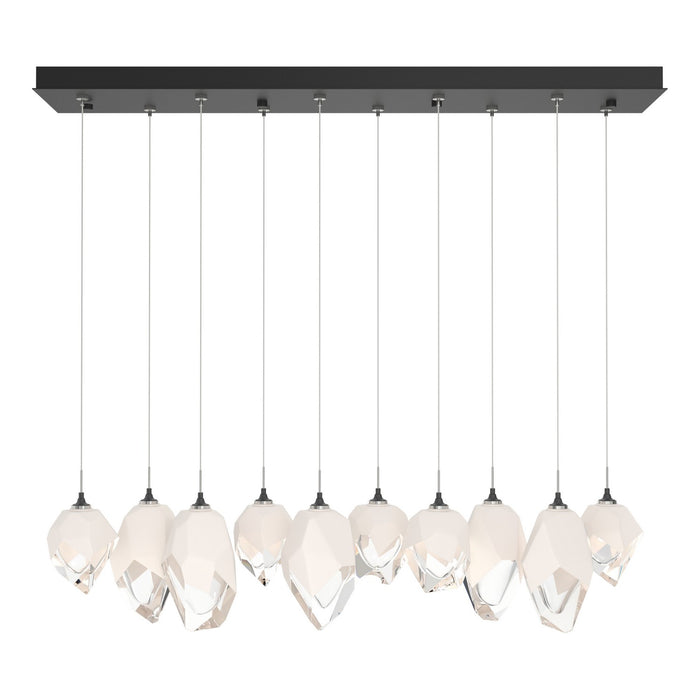 Chrysalis 10-Light Mixed Crystal Pendant in White - 131145-SKT-STND-02-WP0756 by Hubbardton Forge