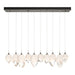 Chrysalis 10-Light Mixed Crystal Pendant in Dark Smoke - 131145-SKT-STND-07-WP0756 by Hubbardton Forge