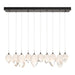 Chrysalis 10-Light Mixed Crystal Pendant in Oil Rubbed Bronze - 131145-SKT-STND-14-WP0756 by Hubbardton Forge