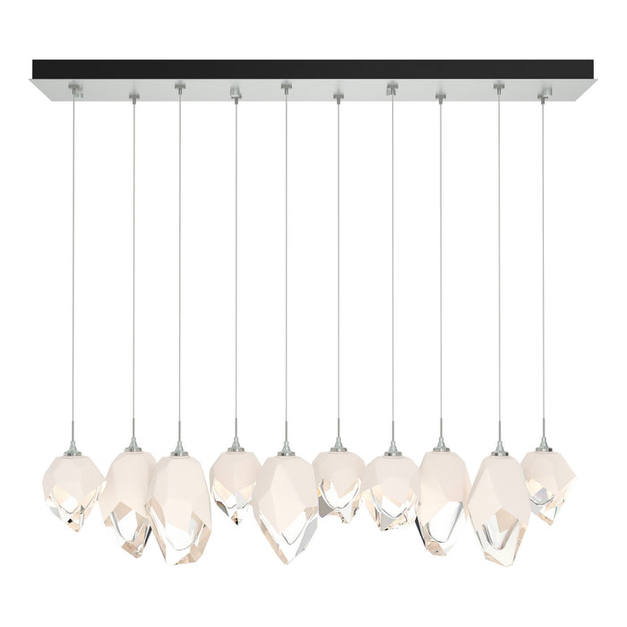 Chrysalis 10-Light Mixed Crystal Pendant in Vintage Platinum - 131145-SKT-STND-82-WP0756 by Hubbardton Forge