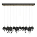 Chrysalis 10-Light Mixed Crystal Pendant in Soft Gold - 131145-SKT-STND-84-BP0756 by Hubbardton Forge